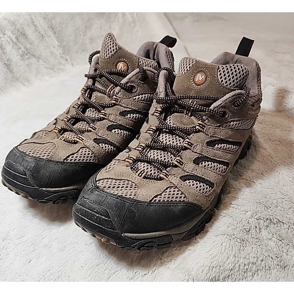 Merrell Shoes Boots Ventilator Vibram Hiking Waterproof Leather‎ MENS Size 11.5